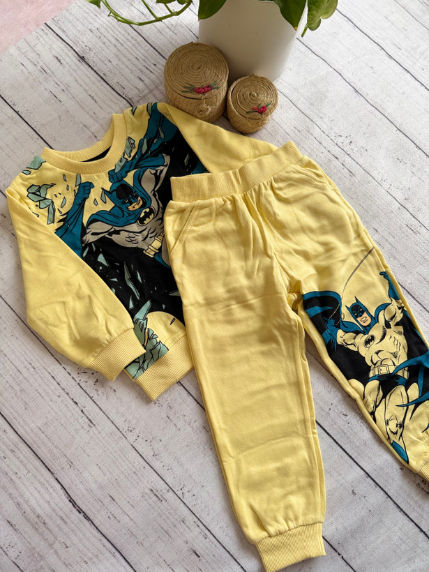 ست اورجینال دوتیکه پسرونه H&M طرح بتمن کد S۷۰۱