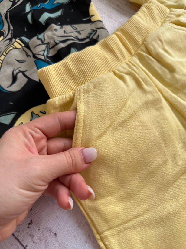 ست اورجینال دوتیکه پسرونه H&M طرح بتمن کد S۷۰۱